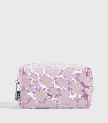 Lilac Floral Wash Bag New Look