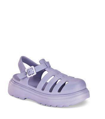 Lilac Chunky Jelly Sandals New Look