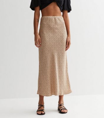 Tall Stone Spot Midaxi Skirt New Look