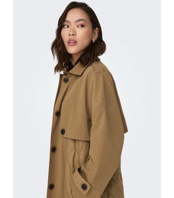 Camel Belted Trench Coat New Look