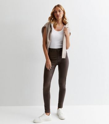 Rust Mid Rise Skinny Jeans New Look