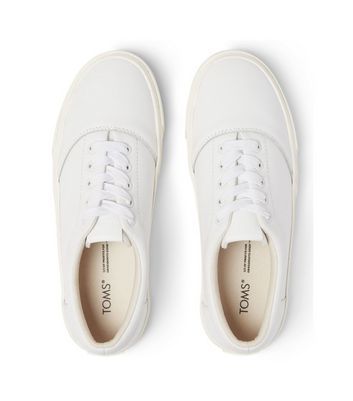 White Leather Lace Up Espadrilles New Look
