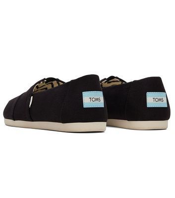 Black Canvas Slip On Espadrilles New Look