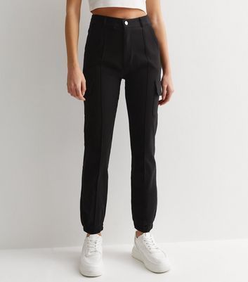 Black Cargo Trousers New Look