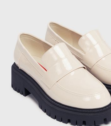 Cream Chunky Loafers New Look