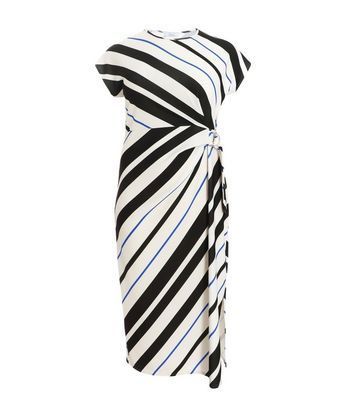 Curve Abstract Stripe Maxi Dress New Look