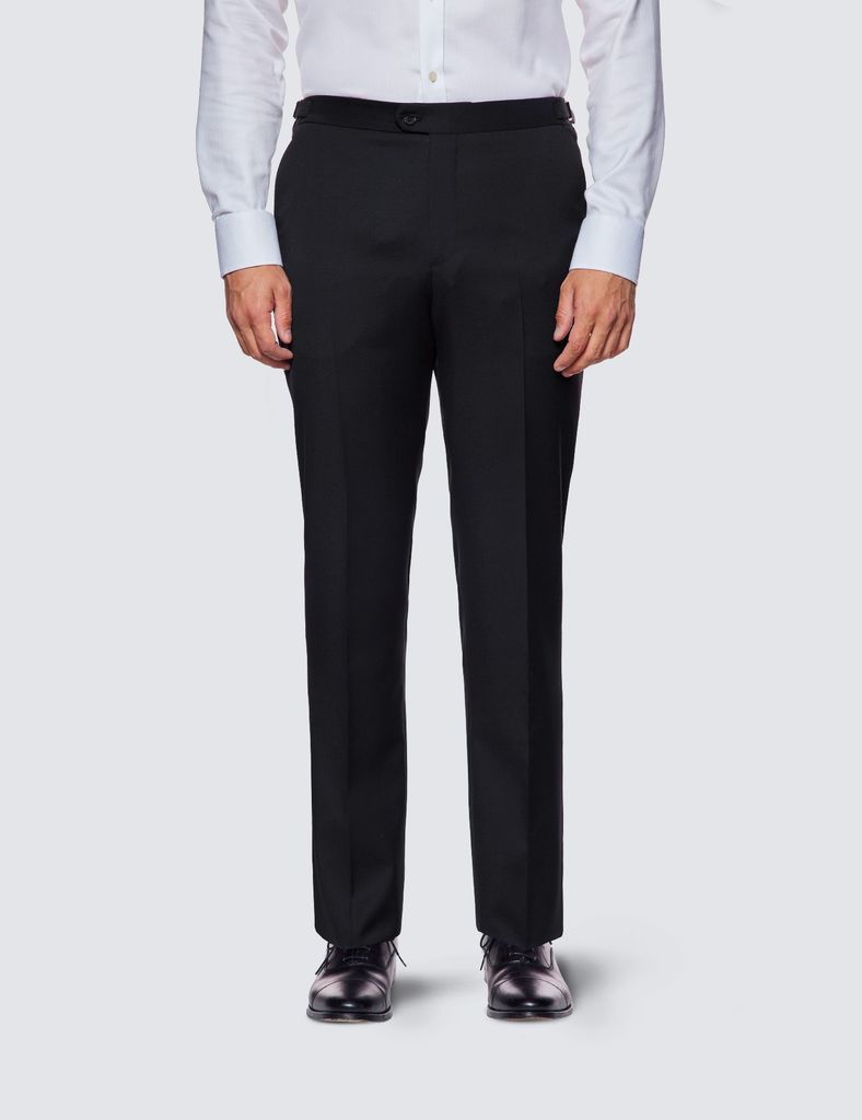 Black Italian Wool Morning Suit Trousers - 1913 Collection
