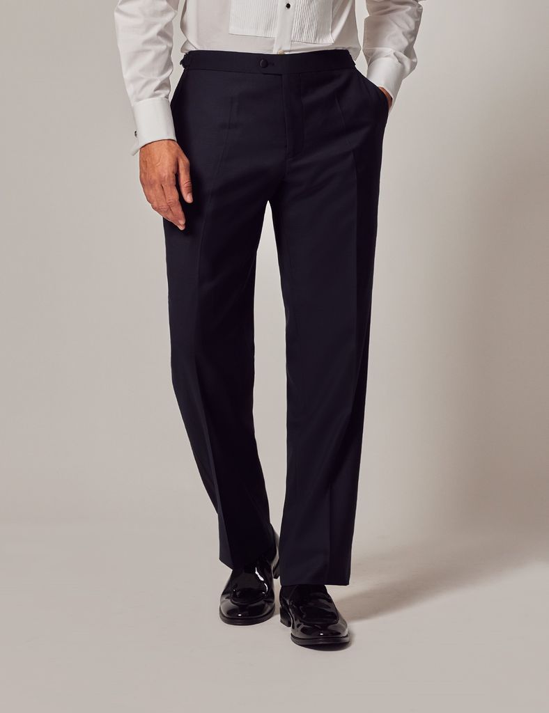 Navy Classic Fit Dinner Suit Trousers