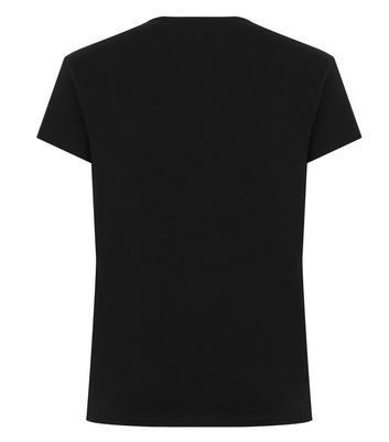 Curves Black J'adore Slogan Heart T-Shirt New Look