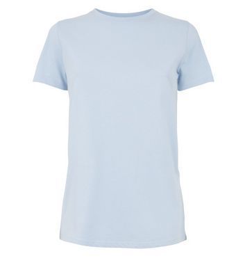 Pale Blue Short Sleeve Crew T-Shirt New Look