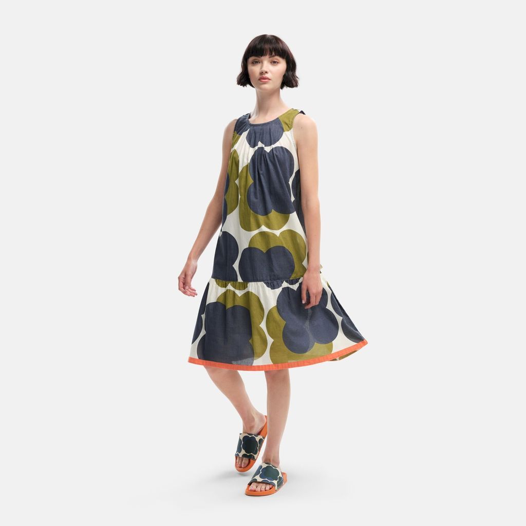 Orla Kiely A-line Shift Summer Dress Shadow Flower, Size: 12