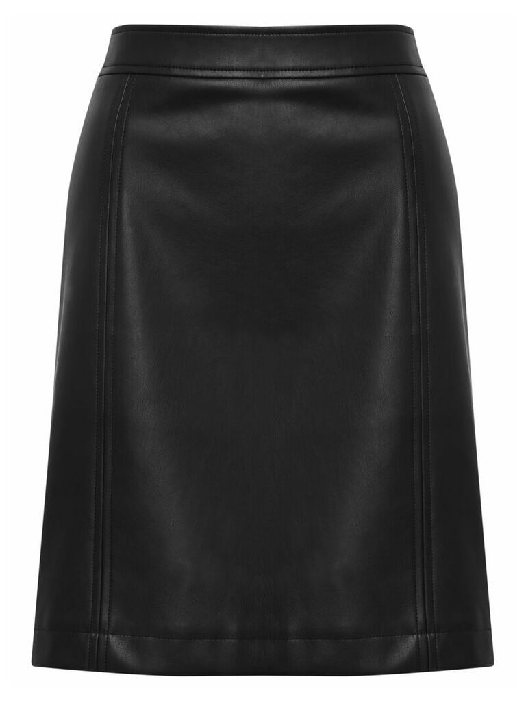 Women's Ladies faux leather a-line skirt