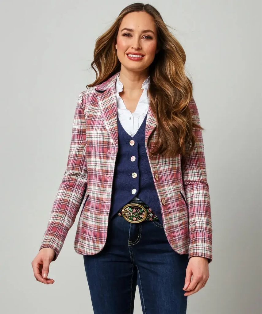 Rose Check Jacket