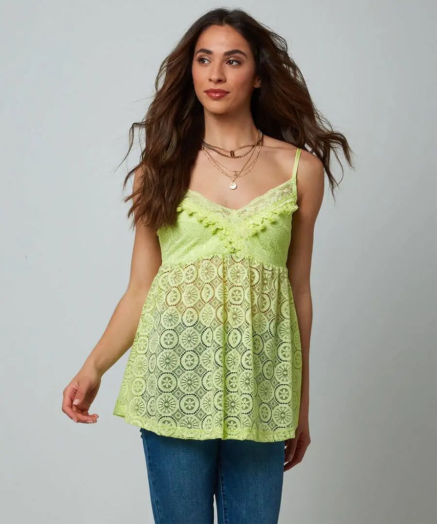 Tassel Trim Vest Top