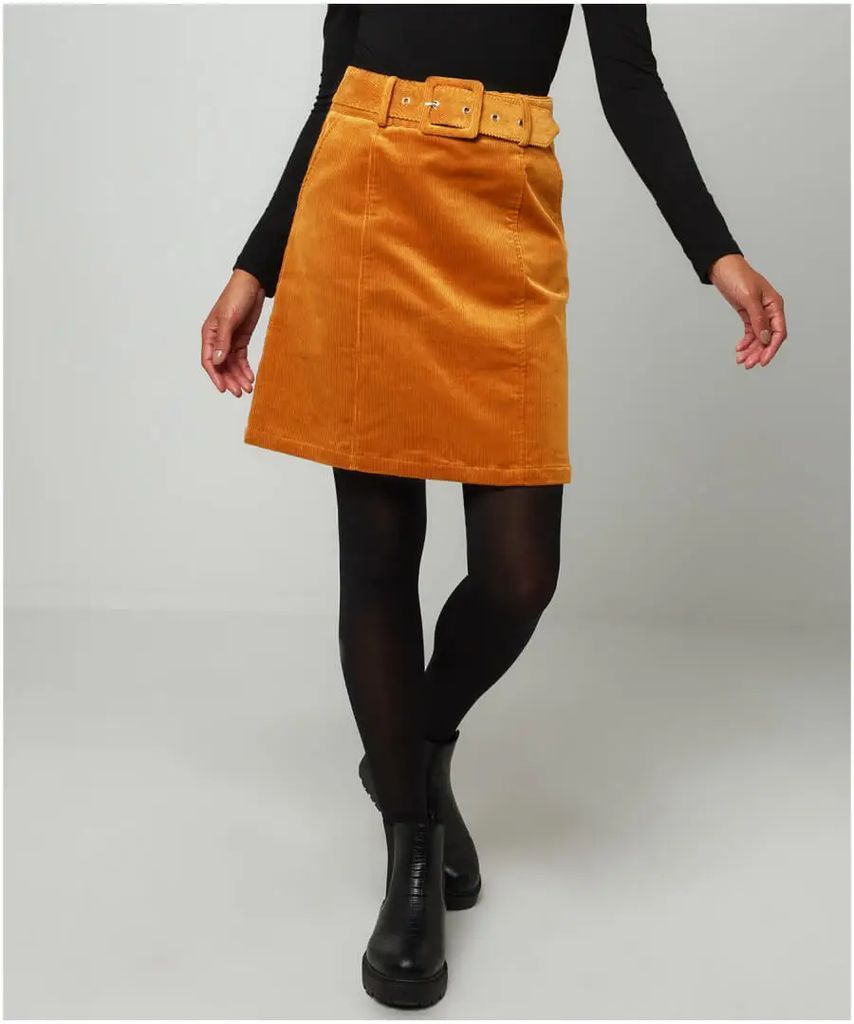 Ultimate Belted Cord Skirt