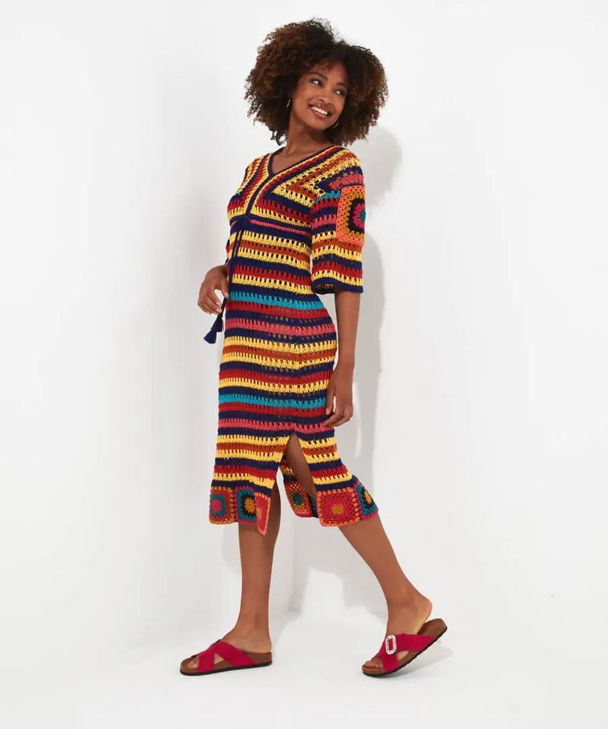Summer Vibes Crochet Dress (16/18), Size Large by Joe Browns