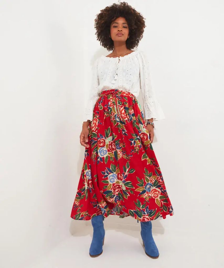 Radiant Roses Skirt , Size 10