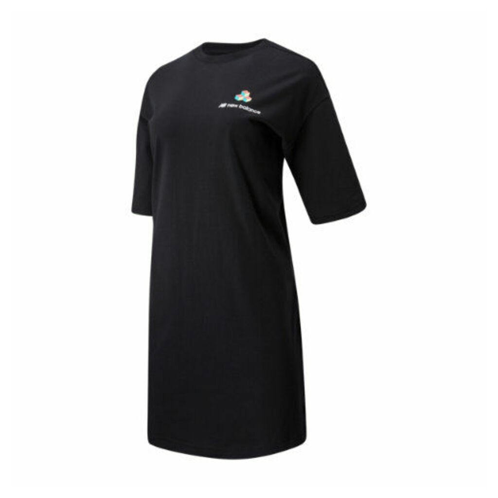 Women's   Sport Style Reeder Graphic T Dress - Black - Size L, Black