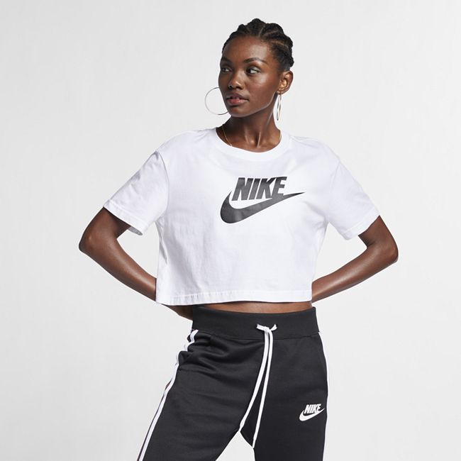 Sportswear Essential Women's Cropped Logo T-Shirt - White