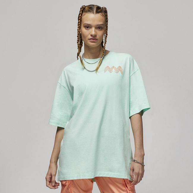 Jordan (Her)itage Women's Oversized Graphic T-Shirt - Green