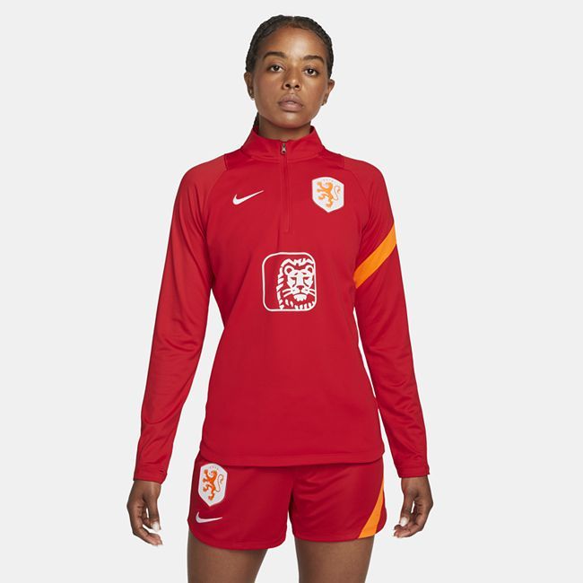 Netherlands Academy Pro Women's Nike Dri-FIT Football Drill Top - Red