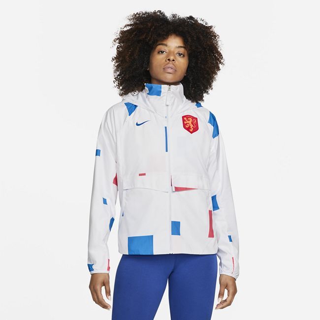 Netherlands Women's Football Jacket - White