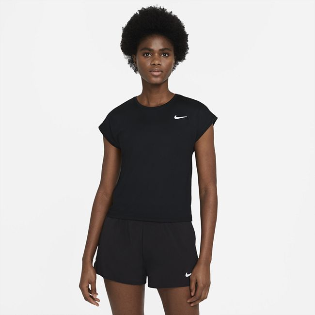 NikeCourt Dri-FIT Victory Women's Short-Sleeve Tennis Top - Black
