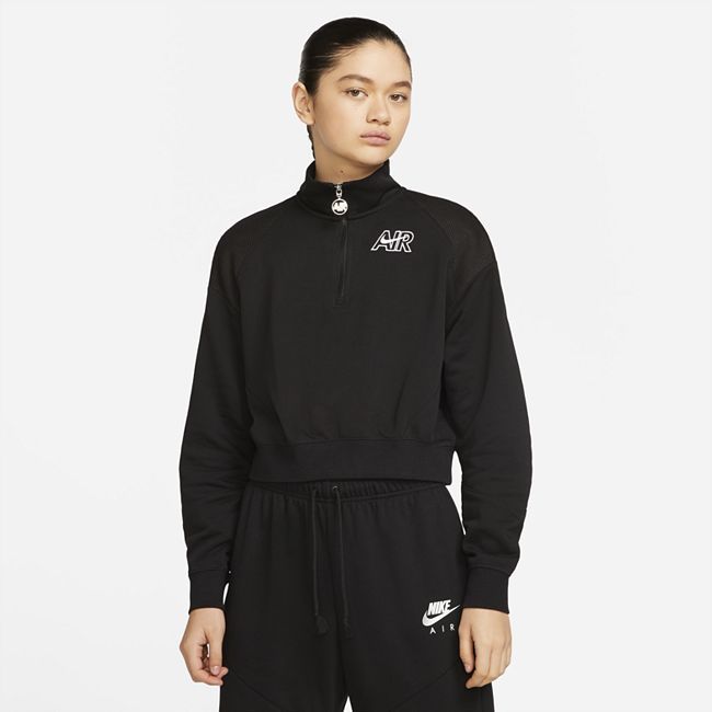Sportswear Air Women's 1/4-Zip Fleece Top - Black