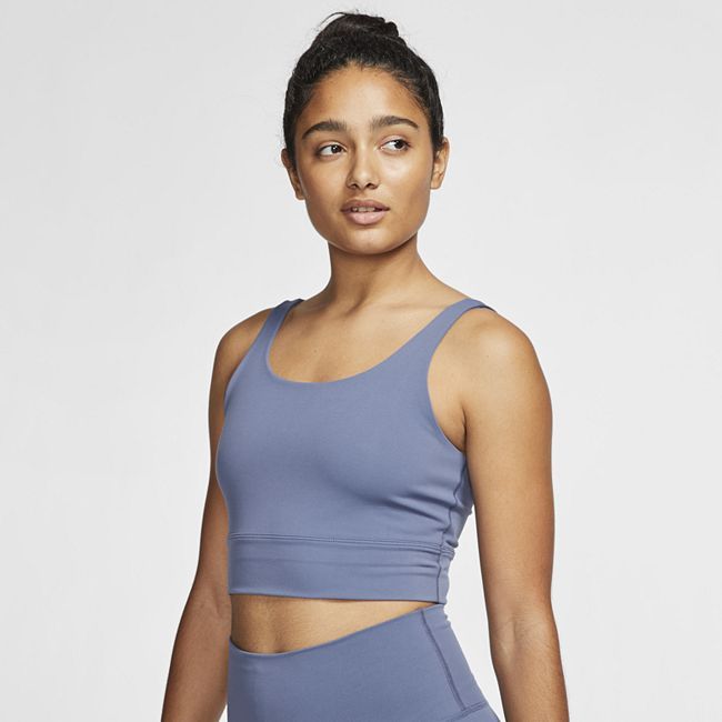 Yoga Luxe Women's Infinalon Crop Top - Blue