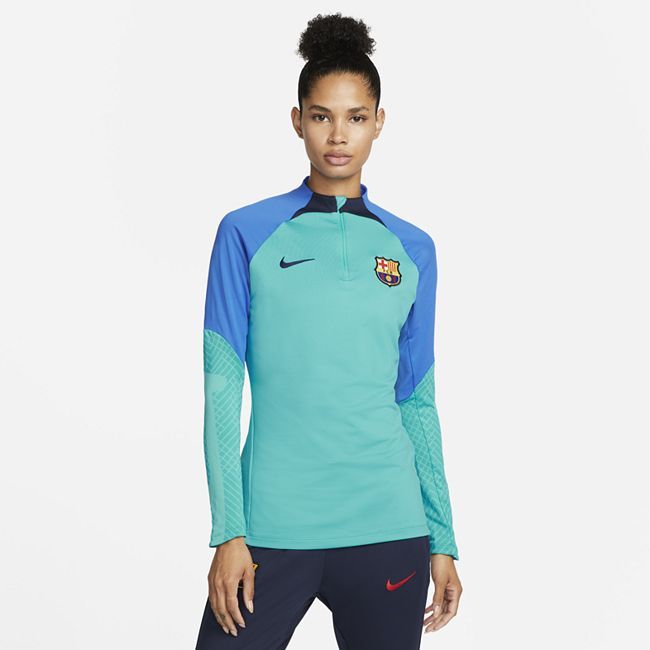 F.C. Barcelona Strike Women's Nike Dri-FIT Football Drill Top - Blue