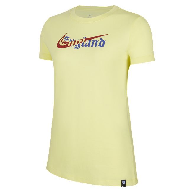 England Women's Football T-Shirt - Yellow