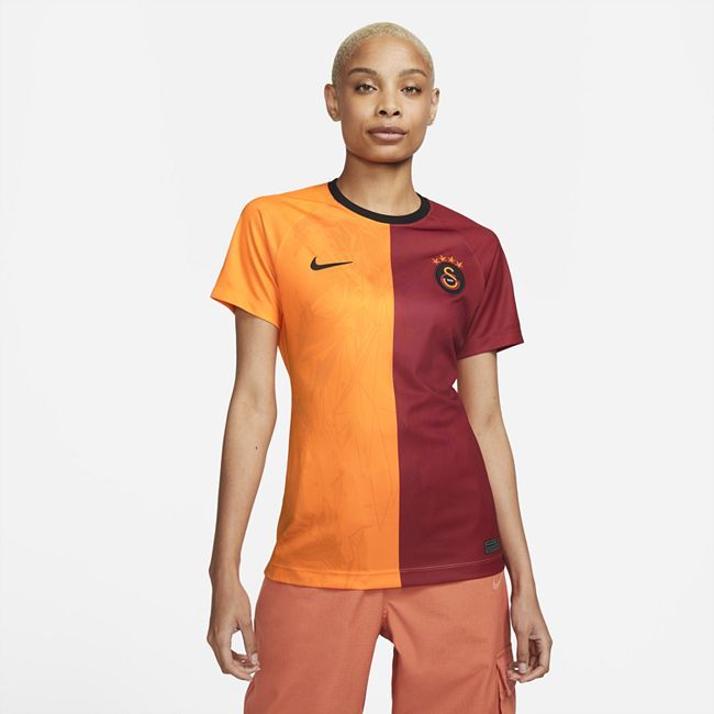 Galatasaray 2022/23 Home Women's Nike Dri-FIT Short-Sleeve Football Top - Orange