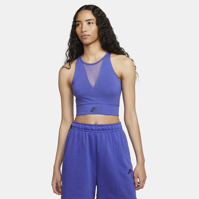 Sportswear Women's Crop Dance Tank - Blue