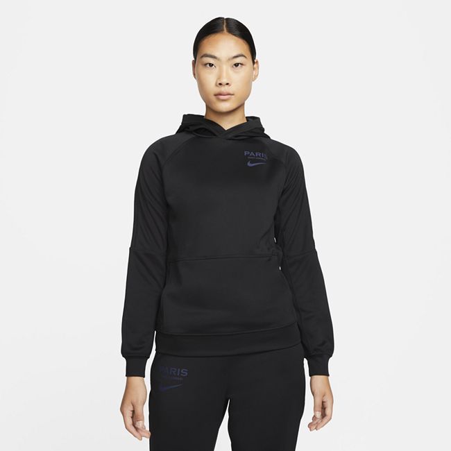 Paris Saint-Germain Women's Nike Dri-FIT Pullover Hoodie - Black