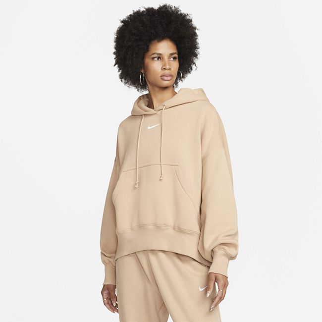 Sportswear Phoenix Fleece Women's Over-Oversized Pullover Hoodie - Brown