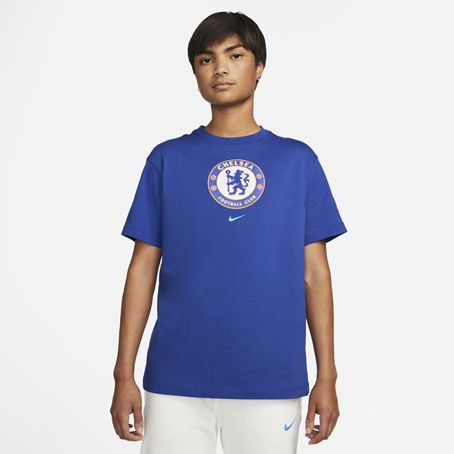 Chelsea F.C. Crest Women's Football T-Shirt - Blue