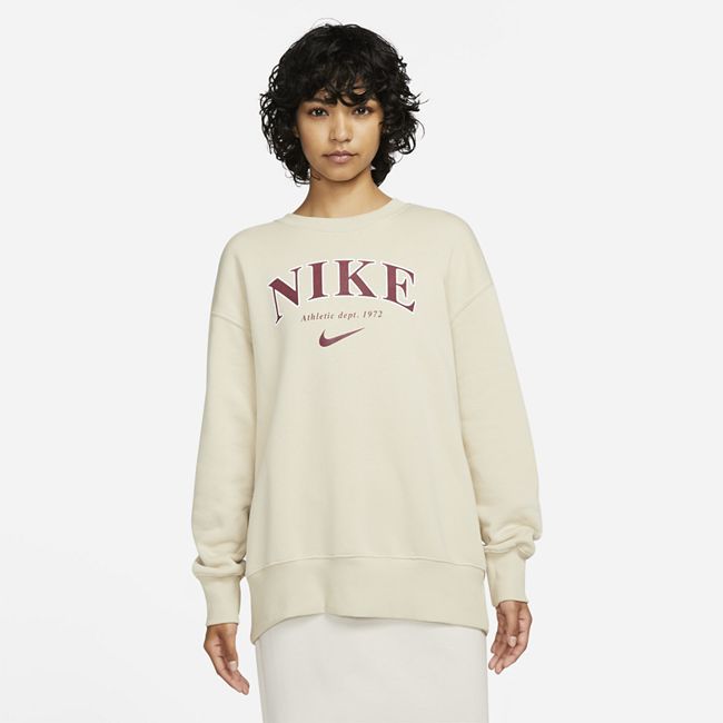 Sportswear Phoenix Fleece Women's Oversized Crew-Neck Sweatshirt - Brown