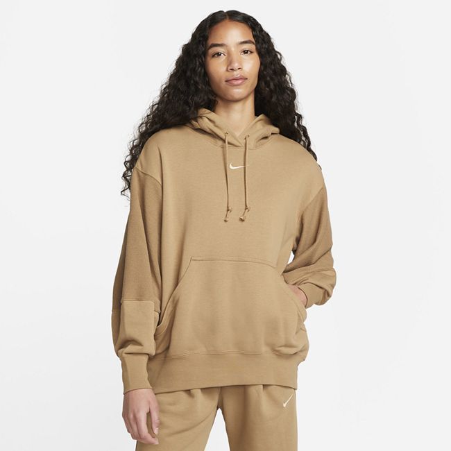 Sportswear Everyday Modern Women's Fleece Hoodie - Brown