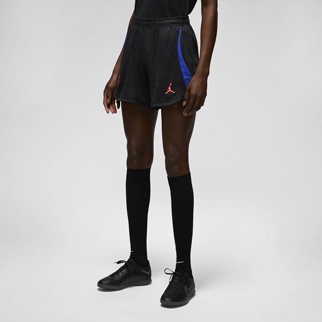 Paris Saint-Germain Strike Away Women's Jordan Dri-FIT Knit Football Shorts - Black