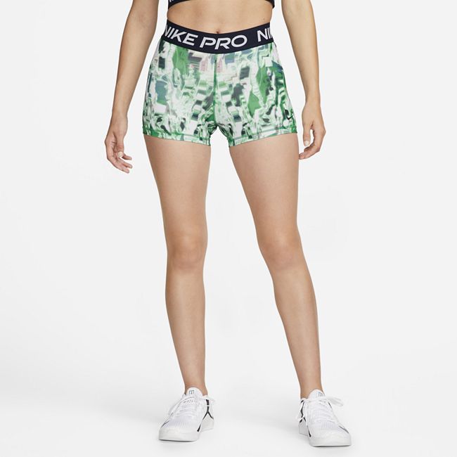Women's Mid-Rise All-over Print Shorts - Green