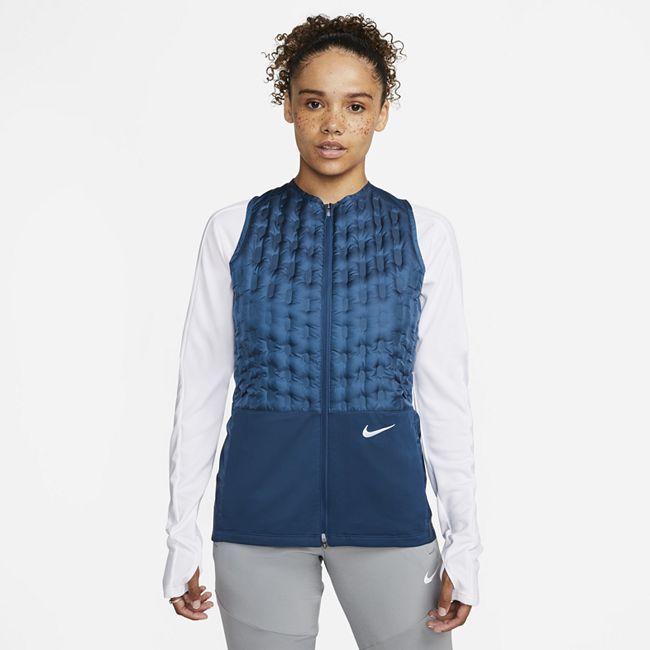 Therma-FIT ADV Women's Downfill Running Gilet - Blue
