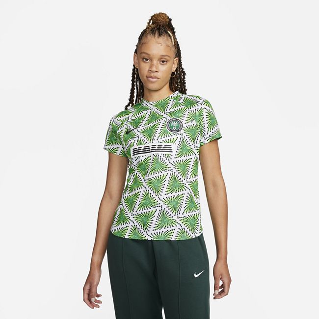 Nigeria Women's Nike Dri-FIT Pre-Match Football Top - Green