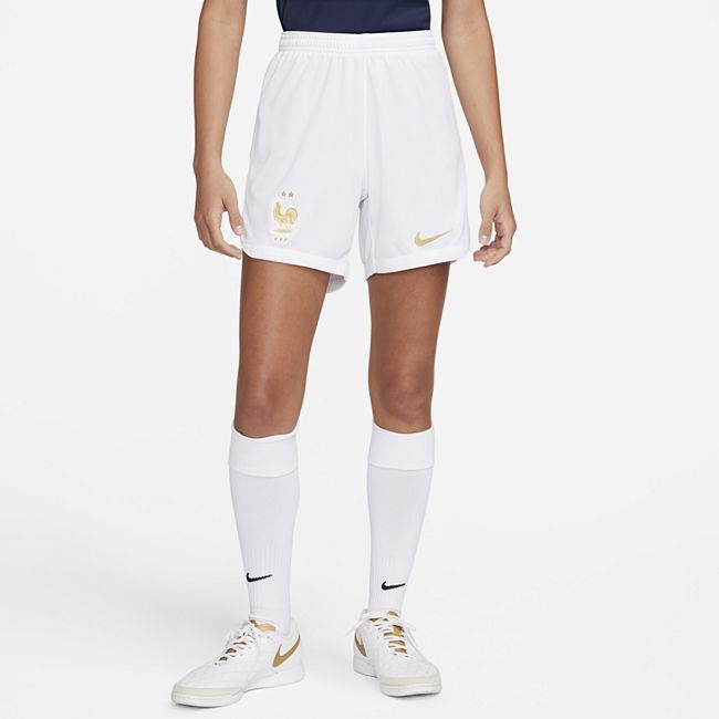 FFF 2022/23 Stadium Home Women's Nike Dri-FIT Football Shorts - White