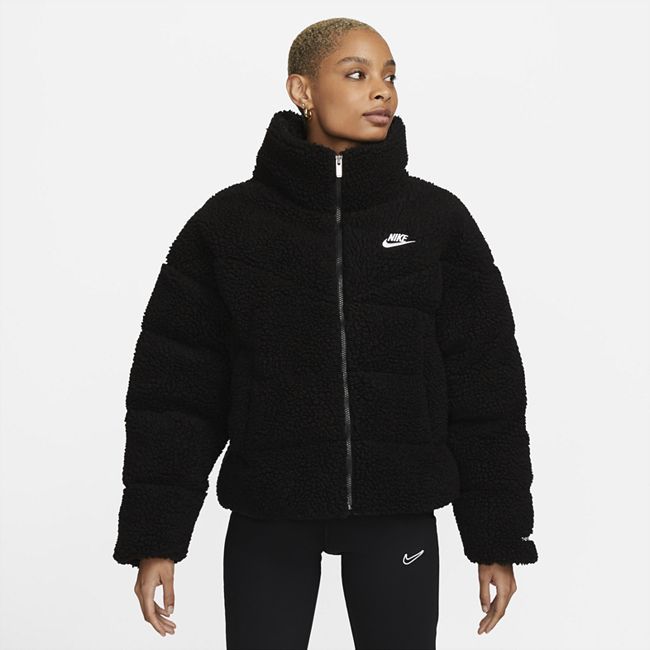 Sportswear Therma-FIT City Series Women's Synthetic Fill High-Pile Fleece Jacket - Black