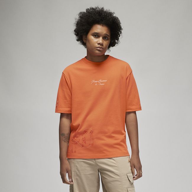 Jordan Women's Paris Collective x Cheetah Women's T-Shirt - Orange