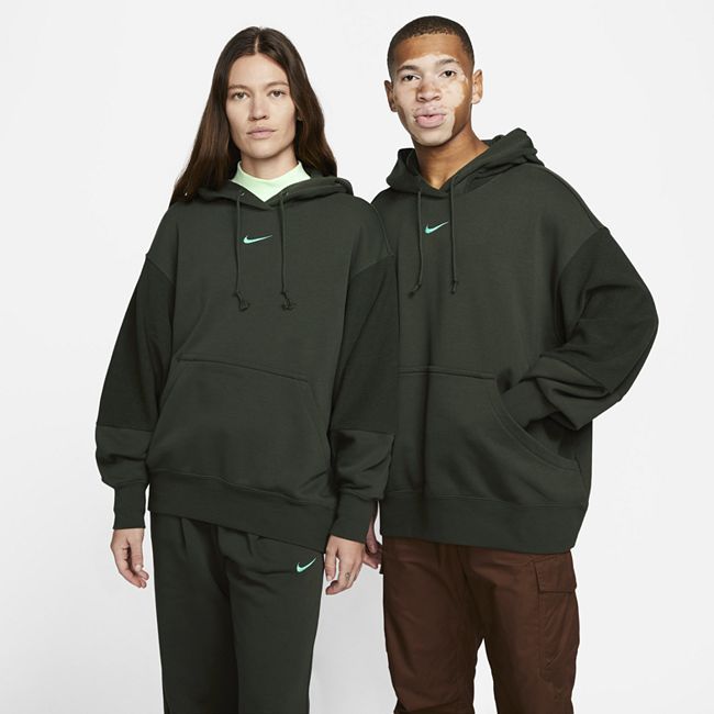 Sportswear Everyday Modern Women's Fleece Hoodie - Green