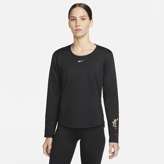 Therma-FIT One Women's Graphic Long-Sleeve Top - Black