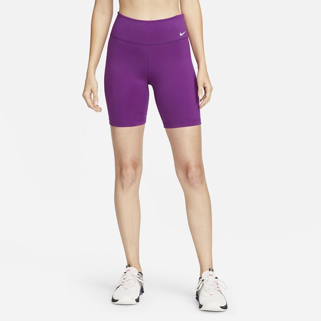 One Women's Mid-Rise 18cm (approx.) Bike Shorts - Purple