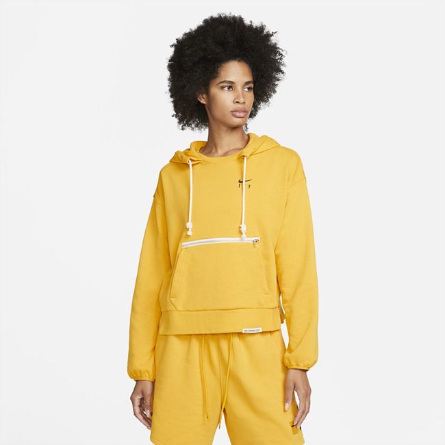 Dri-FIT Swoosh Fly Standard Issue Women's Pullover Basketball Hoodie - Yellow
