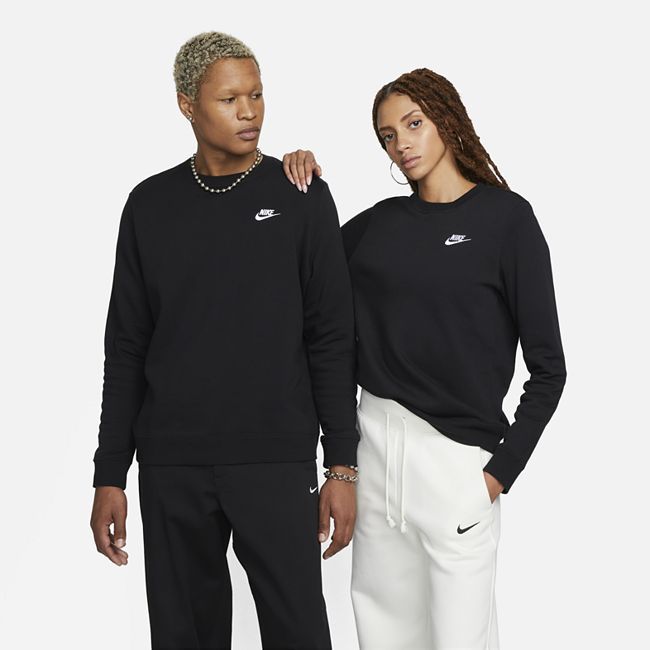 Sportswear Club Fleece Women's Crew-Neck Sweatshirt - Black